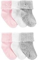 Meia Infantil Carter's 1H568210 - Feminina (6 Pares)