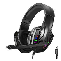 Fone de Ouvido Satellite Gaming RGB Type C GH-402 Black