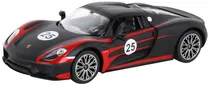 Porshe 918 Spyder Weissach Preto Escala 1/14 R/C - Rastar 70710