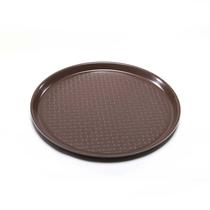 Bandeja Plastica Redonda Marrom 30CM