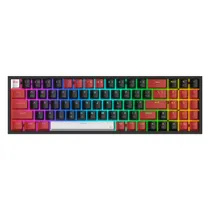 Teclado Redragon K628 RGB Pro BRW Pollux (75% Hotswap) - Usa Red