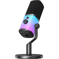 Microfone Gamer Maono PD100X RGB USB-C/XLR - Preto
