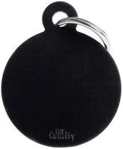 Medalha de Identificação Myfamily Círculo Grande MFB34 - Preto