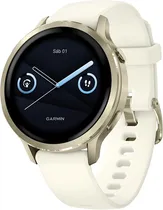 Relogio GPS Garmin Venu 4 41MM 010-03013-00 Lunar Gold/Bone