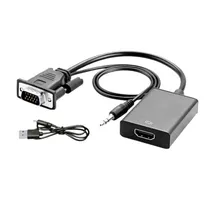Cable Conversor VGA HDMI c/Audio -VGA(M) HDMI(H)