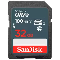 Cartão de Memória Sandisk Ultra SDHC 32GB 100 MB/s Class 10 - Sdsdunr 032G GN3IN