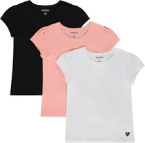 Camiseta Infantil Orchestra HFIQT0-Bla - Feminina (3 Peças)