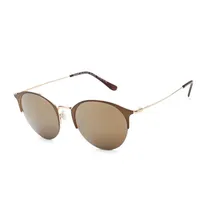 Óculos de Sol Daniel Klein Trendy DK4167P C3 Feminino Armação de Metal - Polarizado - Marrom