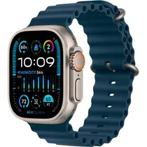 Apple Watch Ultra 2 (GPS +Cellular Caixa de Titânio Em Prata e Correia Esportiva Em Cor Blue Ocean 49 MM MREG3LW/A