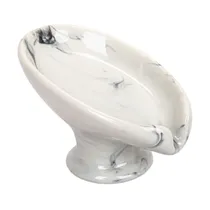 Saboneteira Porcelana Oval para Banheiro Creme