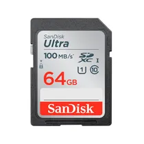 Cartão de Memória Sandisk Ultra SDSDUNR-064G-GN3IN - 64GB - SD - 100MB/s  Cartão de M...