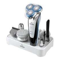 Barbeador Elétrico Gama GSH2527 - Recarregável - Branco e Preto  Barbeador E...