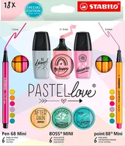 Kit Stabilo Point 88 + Boss + Pen 68 77/5-8 - (18 Unidades)