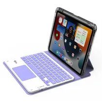 Capa Magnetica 4LIFE para iPad Pro 11 2022/ 2021/ 2020/ 2018 (FL11P360CTDP) 360º / com Teclado Wireless / Porta Pencil - Dark Purple