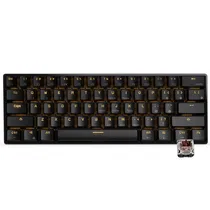 Teclado Mecânico Royal Kludge RK61 Plus, 60%, RGB, Linear Wireless, s/Fio, Switch Blue, RK61PLUS-Blac-Q, Indigo