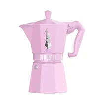 Cafetera Italiana Bialetti Moka Exclusive 9064 6 Tazas 270ML Rosa