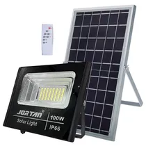 Refletor LED Sate Jortan JT-BJ100W 100W/6500K/Controle + Painel Solar  Refletor LE...