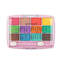 Paleta de Sombras D'Hermosa Hey Girl HF108 12 Cores