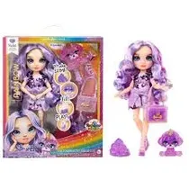Mga Muñeca Rainbow High Con Kit de Slime Y Mascota Violet Plastico 3+ Años Multicolor