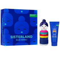 Kit Perfume Feminino Benetton Sisterland Blue Neroli Edt 80 ML + Locao Corporal