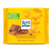 Barra Chocolate Ritter Sport Flocos de Milho 100G