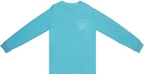 Outlet Camiseta Manga Longa Vineyard Vines 3V012637 Masculina - Turquesa
