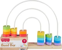 Barra de Continhas Arco Íris de Madeira Fisher Price - JFG15