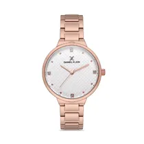 Relógio Analógico Feminino Daniel Klein Premium DK.1.12529-4 - Rosa Ouro