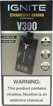 Vape Descartável Ignite V300 Strawberry Banana 30000 Puffs
