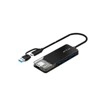 Hub 4P FTX HUBT3-PB USB-A/USB-C 3.0