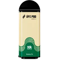 Vaper Descartável Life Pod Eco 2 Cartridge 10000 Puffs com 5% de Nicotina - White Mocha Ice