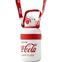 Garrafa Térmica Nonoo Coca Cola NS1250R1 com Tampa - Branco/Vermelho 1,25 L