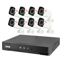 DVR Hye HYE-AH4408T - 8 Canais - Kit 8 Câmeras - Full HD - Preto  DVR Hye HYE...