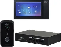 Kit Vídeo Porteiro Eletrônico Dahua DHI-KTP02