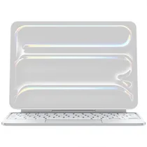 Teclado Apple Magic Keyboard A2975 MWR03LA para iPad Pro de 11" (M4) - Branco (Inglês) (s/Lacre)