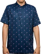 Outlet Camisa Polo Walter Hagen MGA11485 Navy - Masculina