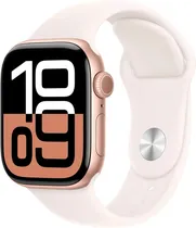 Apple Watch S10 (GPS+Cell) Caixa Alumínio Rose Gold 42MM Pulseira s/M s. Band Light Blush