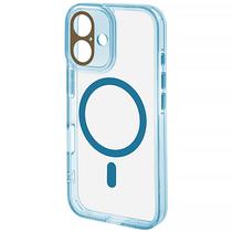 Capinha para iPhone 16 Magsafe - Transparente/Azul