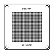 Bga Stencil Universal 50X50 0.9 B-0.60