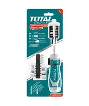 Total Juego de Puntas TACSD30156 c/Destornillador Ratchet 15EN1