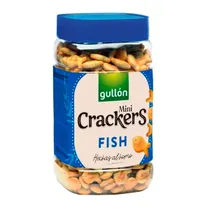 Biscoito Salgado Gullon Mini Fish Pote 350G