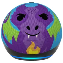 Caixa de Som Amazon Echo Dot Kids 5 Geracao / Alexa / Bluetooth - Fire Dragon