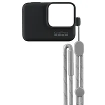 Case de Silicone Gopro com Cordão Ajustável para HERO5/6/7 - Preto ACSST-001