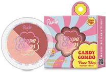 Blush+Iluminador Rude Chupa Chups Candy Combo 38427 Strawberry Yogurt - 10G