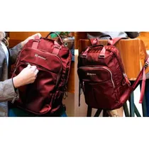 Mochila NB 15.6"" Klip KNB-468RD Fem Tos/Bordo /Iva