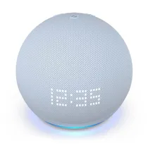 Speaker Amazon Echo Dot - com Alexa e Relógio - 5ª Geração - Wi-Fi/Bluetooth - Azul