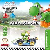 Carrinho Yoshi Nintendo Mario Kart Pull Speed Carrera Toys - 15818316