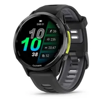 Smartwatch Garmin Forerunner 970 010-02969-00 com 47MM / Tela 1.4 Amoled / 5 Atm / Bisel Titânio / 32GB / Wi-Fi - Black