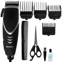 Máquina de Cortar Cabelo Mox MO-HC1113 220 - 240 V ~ 50 HZ - Preta/Prata