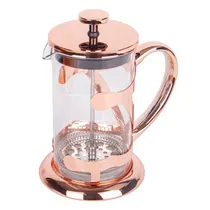Cafeteira de Prensa Francesa Em Vidro e Aço Inoxidável 600ML